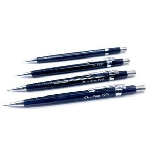 Pentel P205 Mechanical Pencil Pencils Lot Black 0.5 mm Drafting Made in Japan
